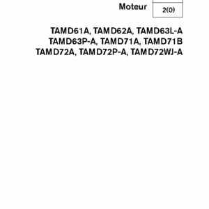 7735721 M.ATELIER D61-D62-D63-D71-D72 Moteur